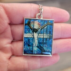 Women's Sterling Silver Necklace With‎ Wales Window For Alabama Pendant